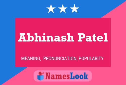 ملصق اسم Abhinash Patel