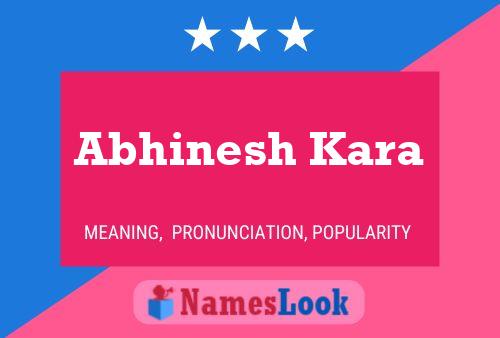 ملصق اسم Abhinesh Kara