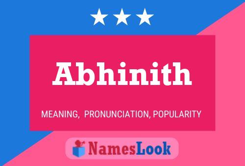 ملصق اسم Abhinith