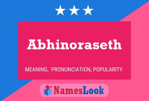 ملصق اسم Abhinoraseth