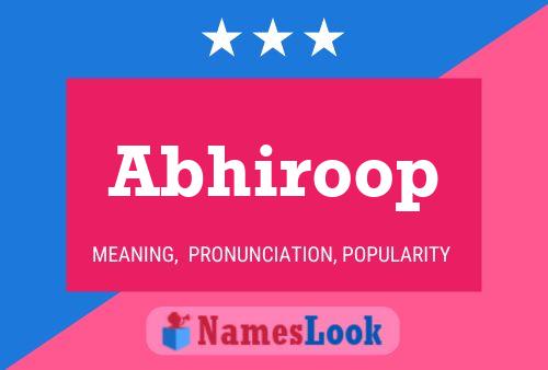 ملصق اسم Abhiroop