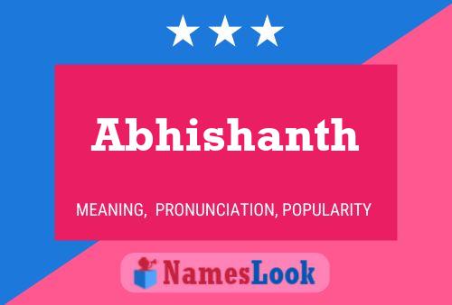 ملصق اسم Abhishanth