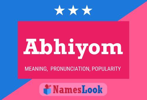 ملصق اسم Abhiyom