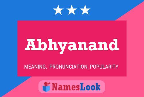 ملصق اسم Abhyanand