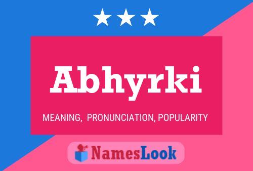 ملصق اسم Abhyrki