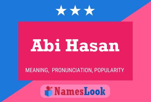 ملصق اسم Abi Hasan