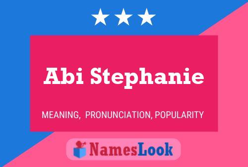 ملصق اسم Abi Stephanie