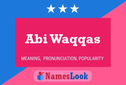 ملصق اسم Abi Waqqas