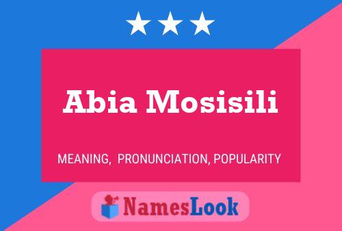 ملصق اسم Abia Mosisili