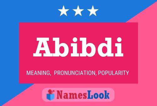 ملصق اسم Abibdi