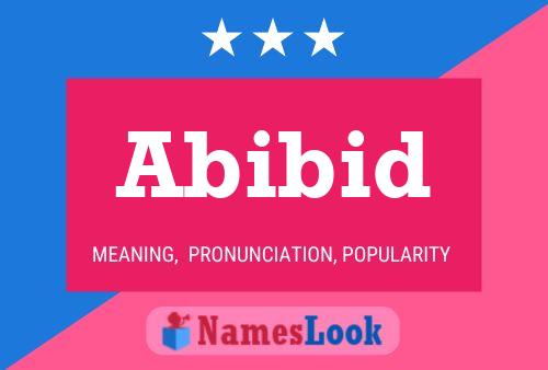 ملصق اسم Abibid