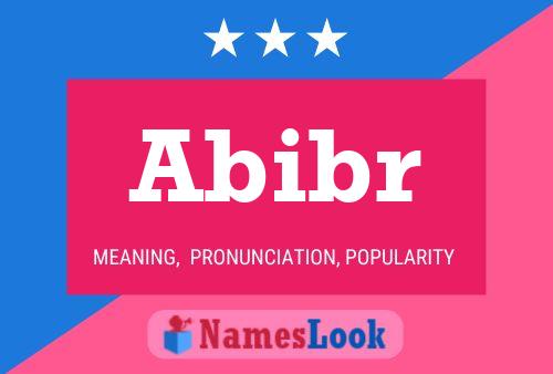 ملصق اسم Abibr