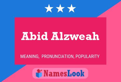 ملصق اسم Abid Alzweah