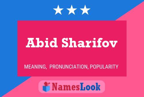 ملصق اسم Abid Sharifov