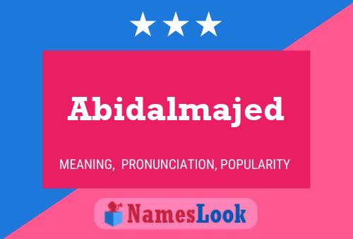 ملصق اسم Abidalmajed