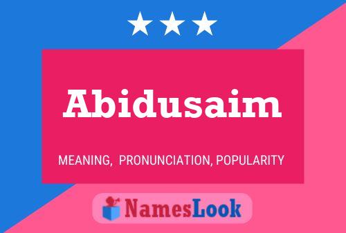 ملصق اسم Abidusaim