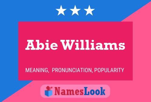 ملصق اسم Abie Williams