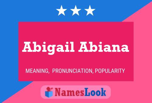 ملصق اسم Abigail Abiana