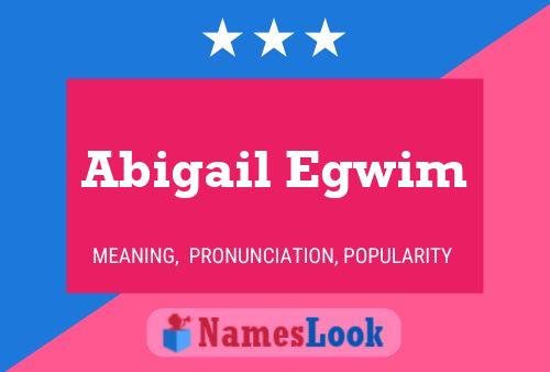 ملصق اسم Abigail Egwim