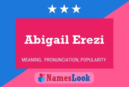 ملصق اسم Abigail Erezi