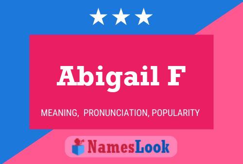 ملصق اسم Abigail F