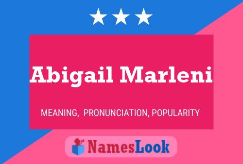 ملصق اسم Abigail Marleni