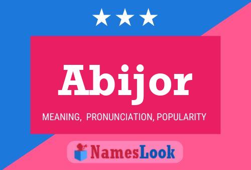 ملصق اسم Abijor