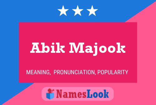 ملصق اسم Abik Majook