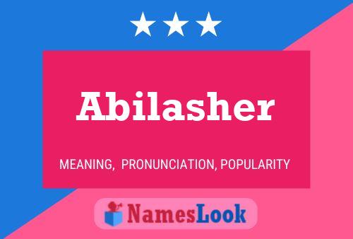 ملصق اسم Abilasher