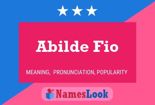 ملصق اسم Abilde Fio