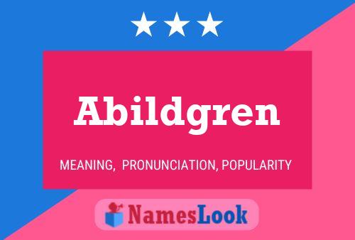 ملصق اسم Abildgren