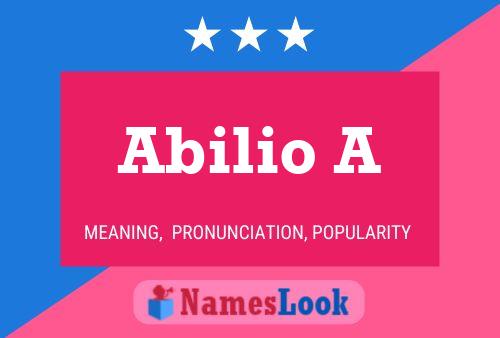 ملصق اسم Abilio A