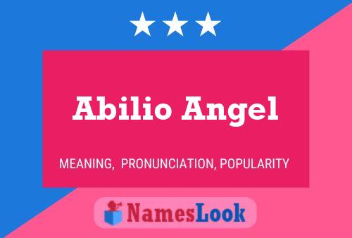 ملصق اسم Abilio Angel