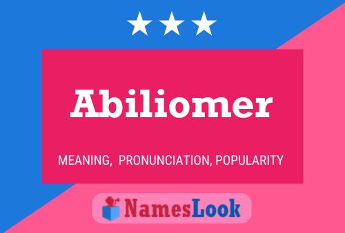 ملصق اسم Abiliomer