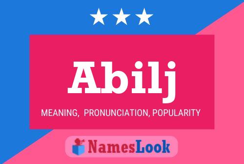 ملصق اسم Abilj