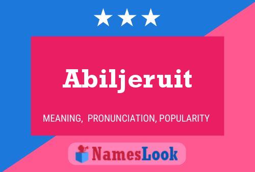 ملصق اسم Abiljeruit