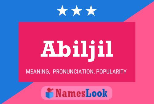 ملصق اسم Abiljil