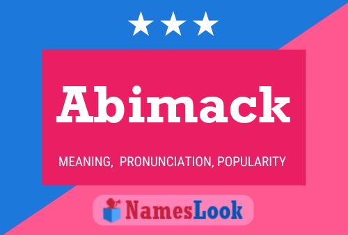 ملصق اسم Abimack