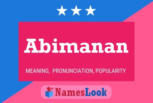 ملصق اسم Abimanan