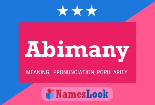 ملصق اسم Abimany