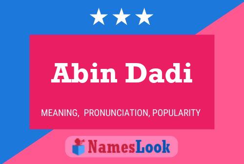 ملصق اسم Abin Dadi