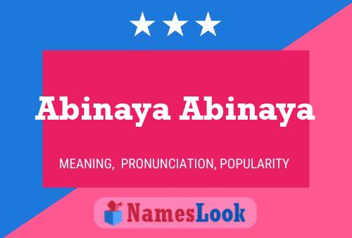 ملصق اسم Abinaya Abinaya