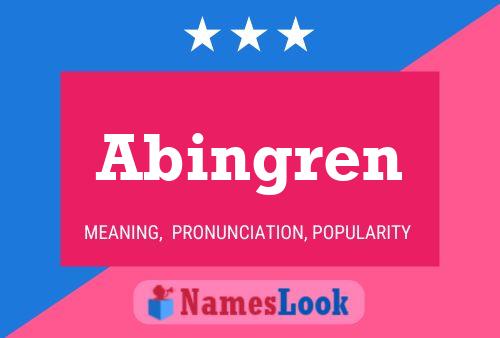 ملصق اسم Abingren