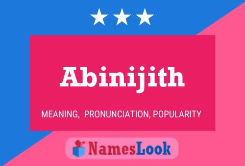 ملصق اسم Abinijith