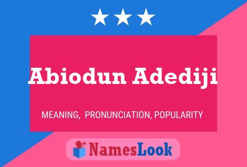 ملصق اسم Abiodun Adediji