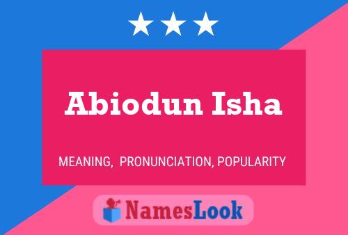 ملصق اسم Abiodun Isha