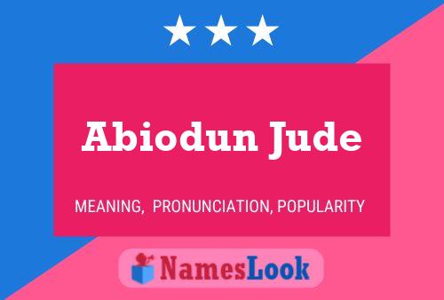 ملصق اسم Abiodun Jude