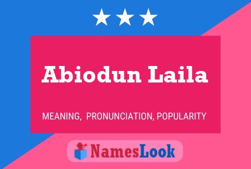 ملصق اسم Abiodun Laila