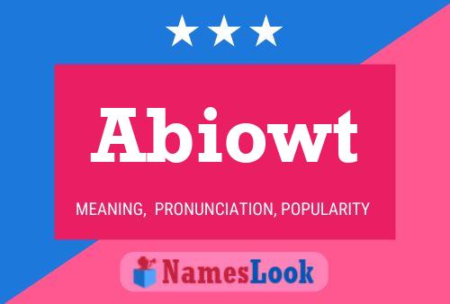 ملصق اسم Abiowt