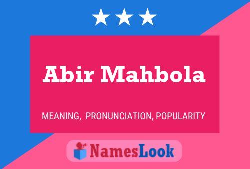 ملصق اسم Abir Mahbola